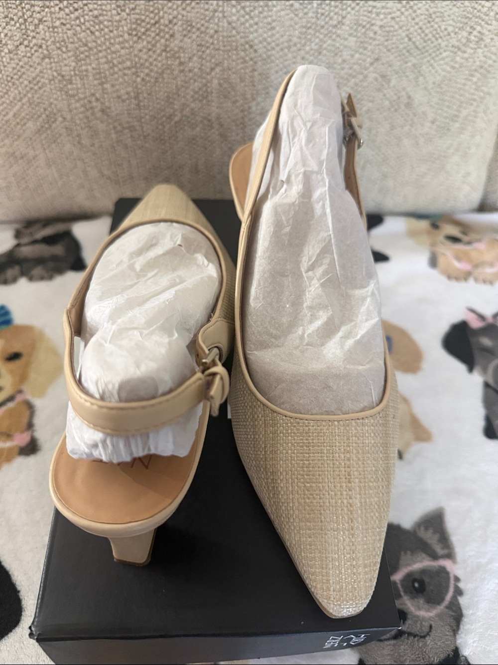 Naturalizer Gold Slingback Pointed-Toe Heels - Picture 3 of 5